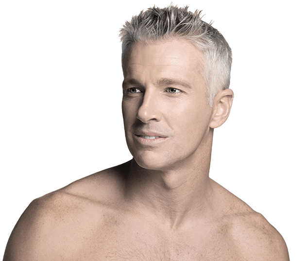 Fit man with graying hair