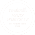 Logo for Realself Most Worth It award for 2020